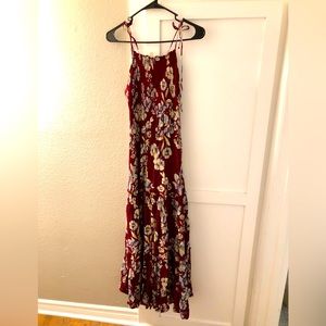 Free People Floral Maxi Dress, XS